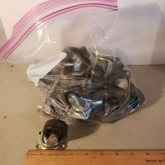 Bag Lot of 25 Small Casters