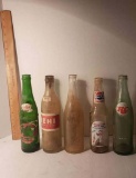 Lot of 5 Vintage Beverage Bottles including Fowler’s and More