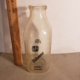 Vintage Biltmore Dairy Quart Size Glass Milk Bottle