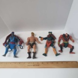 Lot of 4 He-Man Action Figures