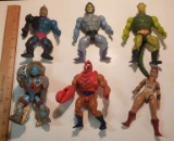 Lot of 6 Vintage He-Man Masters of The Universe Action Figures