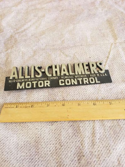 Vintage Allis-Chalmers Metal Emblem