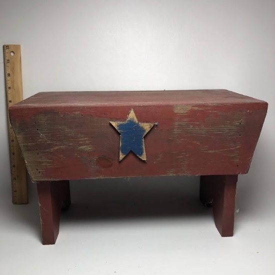 Small Primitive Wood Bench