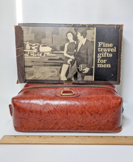 Vintage Men's Leather Rolfs Travel Bag