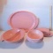Lot of Vintage Boonton Ware Pink Serving Pieces