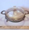 Vintage Lidded Pyrex Bowl in Casserole Stand