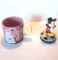 Walt Disney Cinderella Cup & Mickey Mouse Figurine