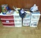 Lot of Storage Containers / With Contents - Crafting ,Sewing, Etc