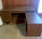 Vintage Formica Corner Desk W/Key
