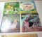 Lot of 4 Vintage Disney Records Albums with Read Along Books