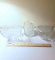 Lot of 3 Vintage Decorative Pressed & Etched Glass Items