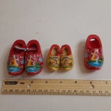 2 Pairs of Vintage Wooden Holland Shoes