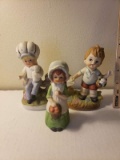 3 Vintage Porcelain Figurines