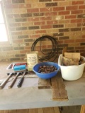 Lot of Hammers, Snow Chains and Copper Plumbing Pieces