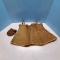 Vintage Military Canvas Boot Leggings - Possibly from WWll,  and Vintage Leather Money Bag