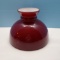 Red Cased Glass Lamp Shade