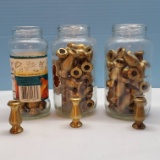 Lot of Solid Brass Lamp Spacers
