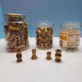 Lot of Various Solid Brass Lamp Spacers