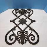 Vintage Decorative Cast Iron Panel