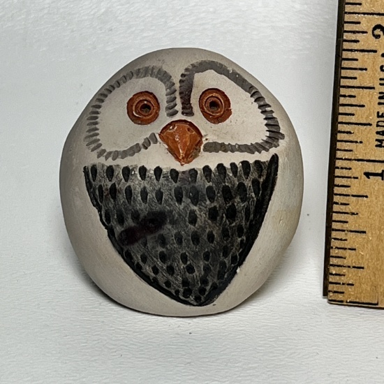 Small Hand Crafted Pottery Owl From Resistencia El Chaco Argentina