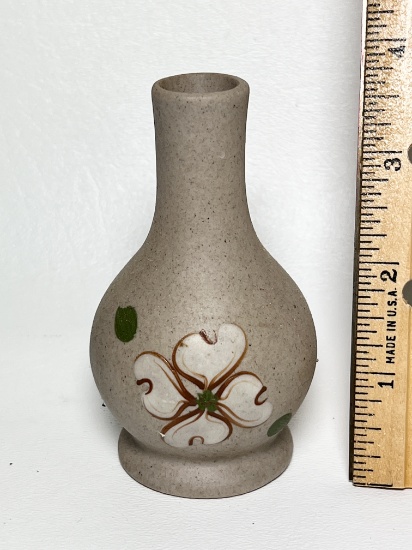 Small Floral Pottery Vase by Pigeon Forge Pottery Tennessee
