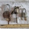 Lot of 3 Assorted Locks with Keys