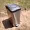 Stainless Steel Step Open Trash Can