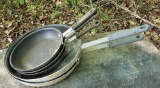 Lot of 5 Skillets -Nordic Ware, Volrath and Tramontina