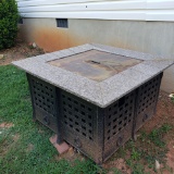 Cast Iron and Granite Propane Fire Pit