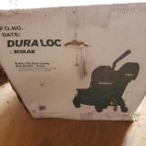 New in Box Duralab Dual Cavity Green Rolling Mop Bucket