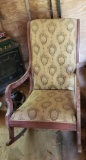 Vintage Upholstered Rocking Chair