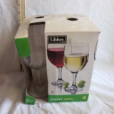 Libbey 4pc Claret Wine Glass Set