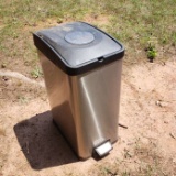 Stainless Steel Step Open Trash Can