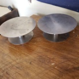 Lot of 2 Stainless Steel Stands
