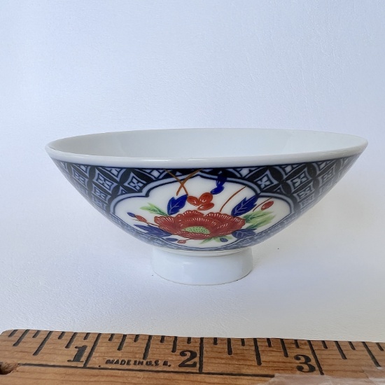 Porcelain Oriental Rice Bowl