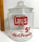 Glass Lay's 5¢ Salted Peanuts General Store Jar with Lid