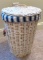 White Washed Willow Wicker Lined Hamper