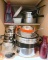 Cabinet Lot of Various Pots and Pans