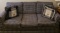 Blue and White Plaid Full Size Sleeper Sofa