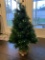 32 Inch High Revolving Fiber Optic Christmas Tree with Extra Bulb