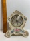 Vintage Ceramic Floral Print Mantle Clock