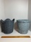 Pair of Wicker Trash Can Baskets