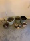 Lot of Various Flower Pots with Soil