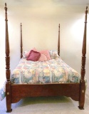 Solid Cherry Queen Poster Rice Bed