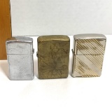 Lot of 3 Zippo Vintage Lighters