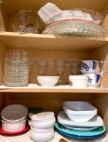 Cabinet Lot of Dishes