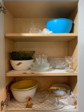 Cabinet Lot of Various Glass Bowls