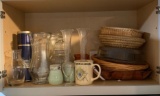 Cabinet Lot of Assorted Vases and Baskets