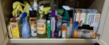 Cabinet Lot of Assorted Cleaners