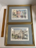 Pair of Emerson Watercolor Prints of Charleston, South Carolina